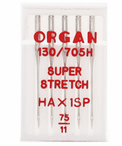 Overlokinõelad kodu overlokile, peenemad õhemate kangaste õmblemiseks, nr 75