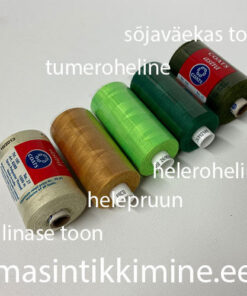 Rohelised tooni ja lisaks linase toon ja helepruun